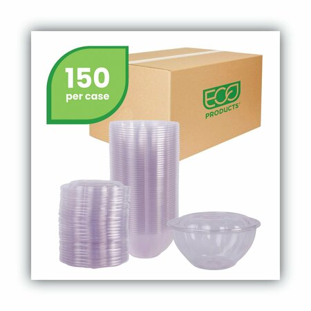 Eco-Products Renewable and Compostable Salad Bowls with Lids - 32 oz, PK150 EP-SB32